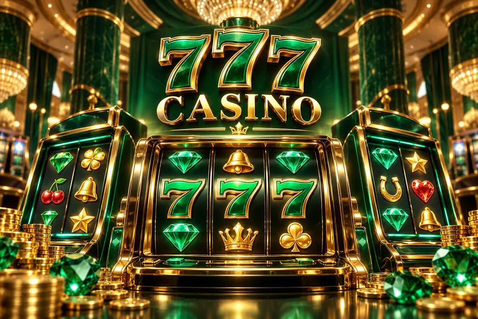 Ilustración: tragamonedas en 777 Casino