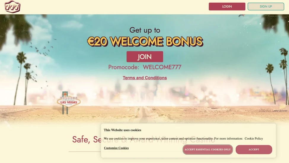 777 Casino: captura (escritorio)